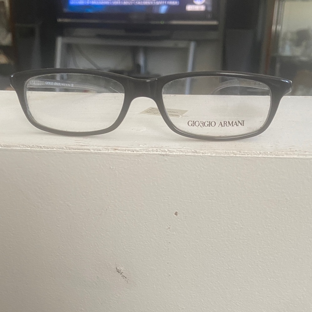 Giorgio Armani Women's Black Rectangular Eyeglasses